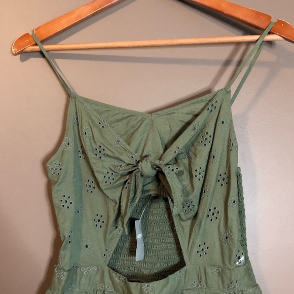 NWT! Aerie olive romper. Lined. - Picture 8 of 11